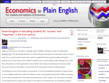 Tablet Screenshot of economicsinplainenglish.com